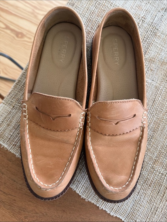 Sperry Shoes - Sperry Women’s Cognac Leather Penny Loafers